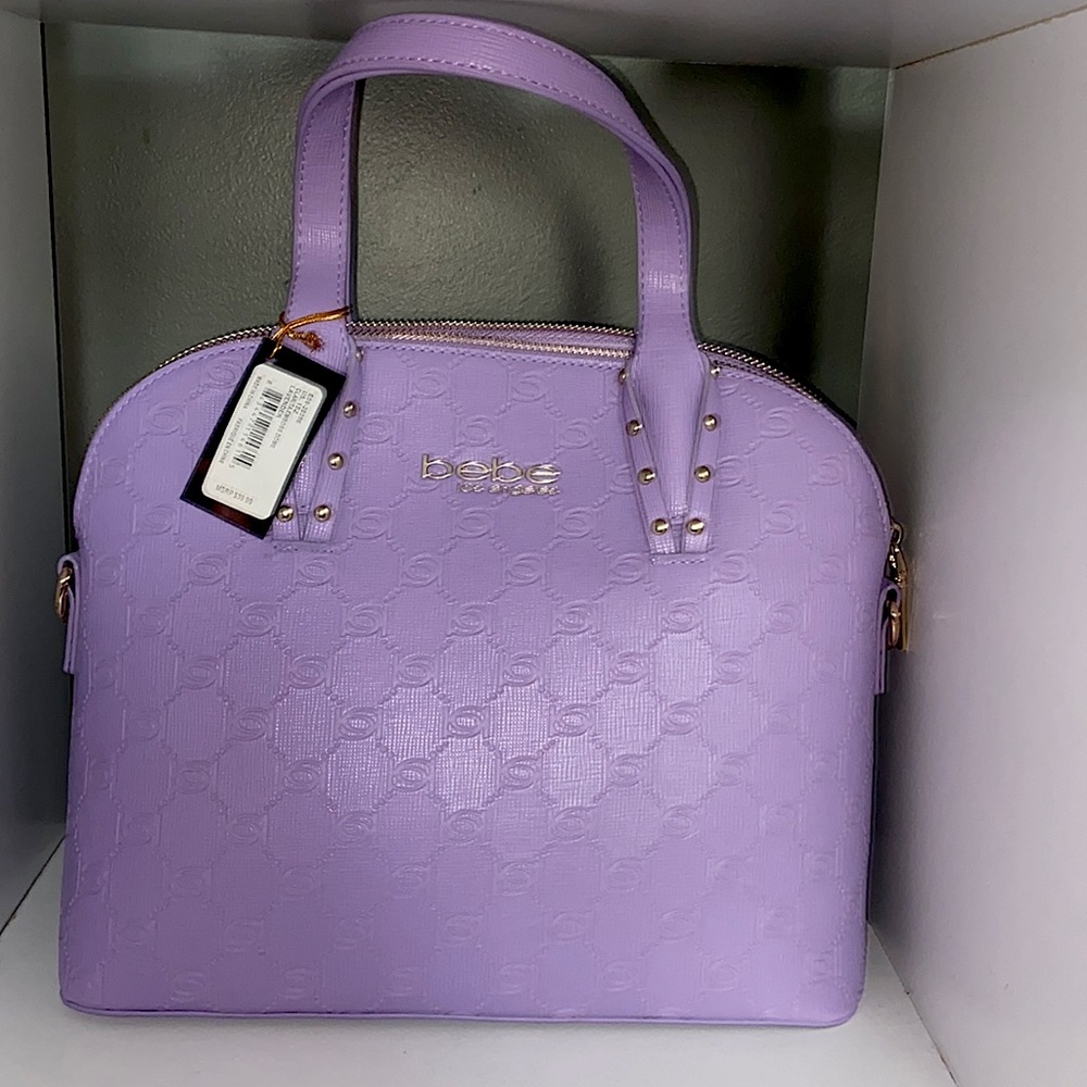💟 BEBE Clarita Emboss Dome Purse💟